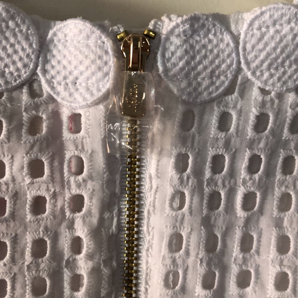Lilly Pulitzer Jennifer White Eyelet Shift Dress - Picture 4 of 11